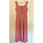 Rachel Zoe NWOT red gingham bow front midi dress size 8 Photo 3