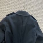 Moschino  Womens Black Wool blend Front Button Peacoat Size 40 Photo 11