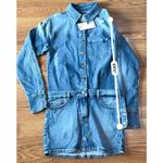 Retrofête  River Denim Button-Front Mini Dress Size XS Photo 6
