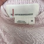 Anthropologie  Soft Pale Pink Textured Puff Sleeve Baby Doll Midi Dress size XS Photo 6