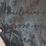 Victoria's Secret  BLACK SATIN SCRIPT PRINT RACERBACK SATIN TANK SLEEP LARGE Photo 2