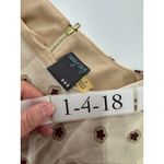 Gabby Skye Dress Womens 4 Ivory Burgundy Floral Embroidered Sheath 3/4 Sleeve Photo 4