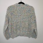 Raga Anthropologie  Textured Boucle Sweater Crew Neck Sz Medium Cream Pastels Photo 1