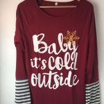 Baby It’s Cold Outside Shirt, XL Red Photo 0