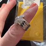 Silver Heart Clover Ring Size 6 Photo 2