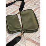 Like Dreams Olive Green Nylon Crossbody Bag Set Gold Tone Hardware Handbag Purse Photo 8