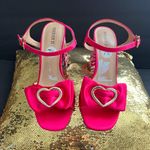 Forever 21 Women Ankle Strap Block Heel Pink Sandals Size 7.5 Photo 6