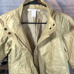 Diane Von Furstenberg  Gold Metallic Ramira Cropped Sleeve Blazer 4 Photo 3