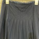 Rodarte Navy Lace Tulle Pleated Skirt Blue Size 2 Photo 2