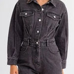 Le lis Black Denim Romper  Photo 0