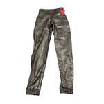 Spanx  Leather Like Jogger Noir Black Size‎ XS Women NWT Photo 1