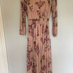 Enfocus Studio  Pink Floral Long Sleeve Dress Photo 4