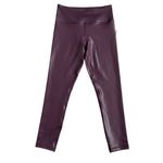 Zyia Active High Waist Shimmer Metallic Leggings Women’s Size 6-8 Plum Athletic Photo 2