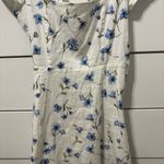 Forever 21 White & Blue Floral Mini Dress Photo 4