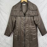 Vince  Quilted Puffer Longline Packable Lightweight‎ Water Resistant Coat Size M Photo 3