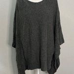Mango Poncho Sweater Gray Size Medium Photo 0