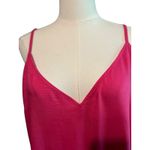 Old Navy Midi Cami Dress NWT SZ XL Fuchsia Adj Tie Straps Side Slits Boho Indie Photo 1