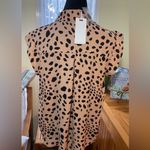 Pleione NWT Short Sleeve Button Down Blouse Photo 1