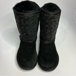 Minnetonka  black suede boots‎ shearling lined size 6 Photo 1
