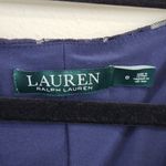 Ralph Lauren 90's  Floral Cowl Neck Sequin Lace Sheath Dress Navy Blue Size 6 Photo 5