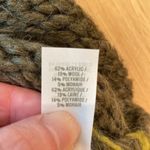 Aerie Crewneck Sweater Green Stripe Mohair Blend Chunky Small Photo 5