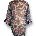 Victoria's Secret Vintage 90s Victoria’s Secret Sheer Floral Kimono Robe One Size Lace Print Photo 6