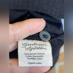 GUDRUN SJODEN Dress Organic Cotton Button Front Pockets Lagenlook dress medium Black Photo 7