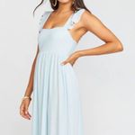 Show Me Your Mumu June Maxi Chiffon Bridesmaid Dress, Color: Icy Blue Photo 0