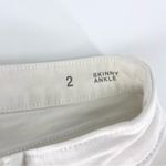a.n.a  Distressed White Skinny Ankle Jeans Size 2 Photo 5
