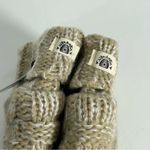 Bee & Willow Beige Basket Weave Knit Socks Faux Fur Lined One Size NWT Tan Photo 2