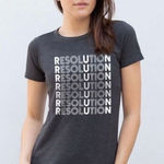 New Womens Gone For a Run New Years Resolution Graphic Tee Shirt Photo 0