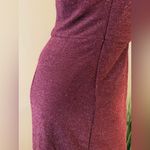 Mi Ami Francesca's Megan Glitter Tulip Mini Dress Burgundy Wine Merlot Medium Red Photo 5