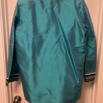 Bob Mackie  Teal Silk Decorative Blazer Photo 2