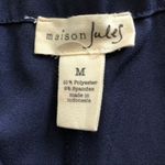 Maison Jules New Navy Blue Stretch Ruffle Shorts Photo 6