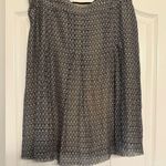 Oui Moments Patterned Skirt in Sage, Cream, Black Size 10 Photo 7