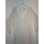 American Vintage 1970s Evelyn Pearson Embroidered Muslin Boho Dress with Bell Sleeves small Photo 14