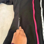 Spyder  Womens Jacket Small  Black Waffle Weave Knit Full Zip Casual Logo Photo 10