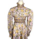 Marcel Fenez by Roland Klein Authentic Vintage 1970s Prairie Maxi Hostess Dress Purple Photo 4