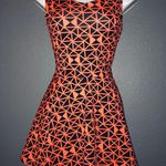 Boutique Spring Orange Print Mini Sundress Dress size Small Photo 0