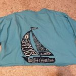 Outer Banks light blue cropped t shirt size xl Photo 1