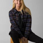 prAna | Golden Canyon Flannel Cozy Gorpcore Fall | Rich Sapphire | Sz M | NWT Photo 0