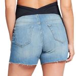 Isabel Maternity Maternity Crossover Panel Midi Jean Shorts  by Ingrid & Isabel Photo 2