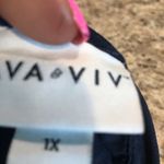 Ava & Viv Ava Viv blue size XLarge womens short sleeve top ties in back Photo 11