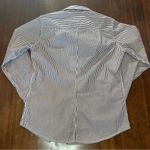 Frank & Eileen  Women’s 100% Cotton Barry Navy & White Button Down Shirt Size XS Photo 5