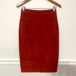Free People • rosemary corduroy pencil skirt button fly stretch sz 26 Photo 5