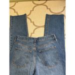 J.Crew  high rise straight premium edition button fly raw hem blue jeans,size 28 Photo 10