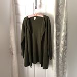 J.Crew  Cardigan Sweater Open-Front 100% cotton women size L side pockets Photo 2
