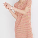 Madewell Swingy Tee Dress in Stripe Stretchy Ribbed A-Line Striped XS Photo 0