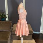 Women’s Satin & Lace Halter Short Prom Party Dress 2 Pieces Size 4 NWT Photo 2