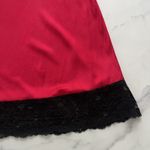 Victoria's Secret Y2K  Silk Red slip dress Vtg Lace trim Babydoll coquette Size M Photo 6
